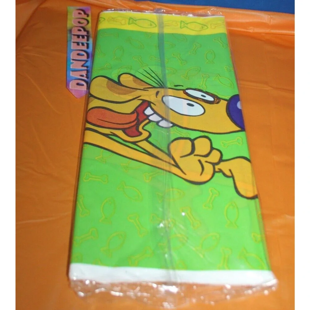 DesignWare American Greetings CatDog Plastic Tablecover 54 x 96